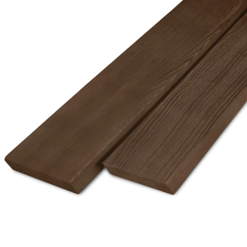 thermo - rabat Thermo essen rhombus - 21x140 mm - geschaafd - rhombusprofiel - thermisch gemodificeerd essenhout KD 8-12% - Thermo essen rhombus - 21x140 mm - geschaafd: 220 cm Alleen Vandaag