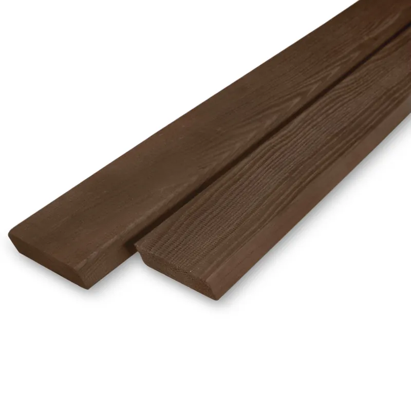 thermo - rabat Thermo essen rhombus - 21x64 mm - geschaafd - rhombusprofiel - thermisch gemodificeerd essenhout KD 8-12% - Thermo essen rhombus - 21x64 mm - geschaafd: 220 cm Korting