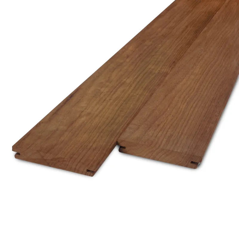 thermo - b-fix Thermo fraké B-fix plank - 21x88 mm - geschaafd - B-fix rabat- & vlonderplank - thermisch gemodificeerd frake hout KD 8-12% - Thermo fraké B–fix plank - 21x88 mm - geschaafd: 215 cm Direct Verzonden