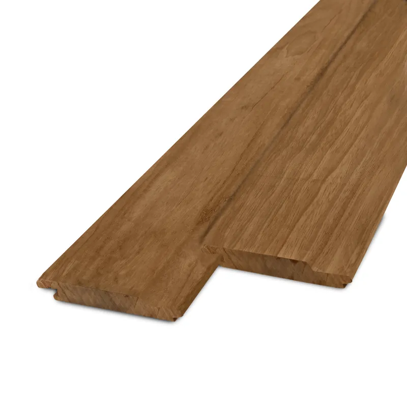 thermo - rabat Thermo fraké channelsiding - 21x90 mm - geschaafd - channel siding - thermisch gemodificeerd frake hout KD 8-12% - Thermo fraké channelsiding - 21x90 mm - geschaafd: 215 cm Nieuw