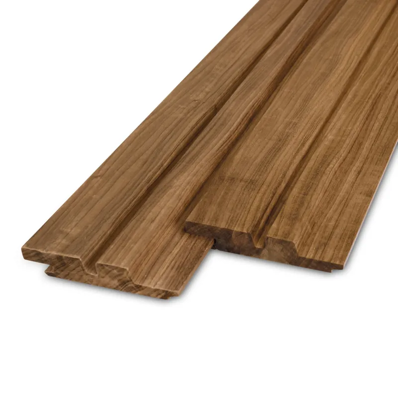 Betaalbaar thermo - rabat Thermo fraké dubbel blokprofiel (70/30) (mes en groef) - 21x115 mm - geschaafd - blokprofiel (T&G) - thermisch gemodificeerd frake hout KD 8-12% - Thermo fraké dubbel blokprofiel (70/30) (mes en groef ) - 21x115 mm - geschaafd: 245 cm