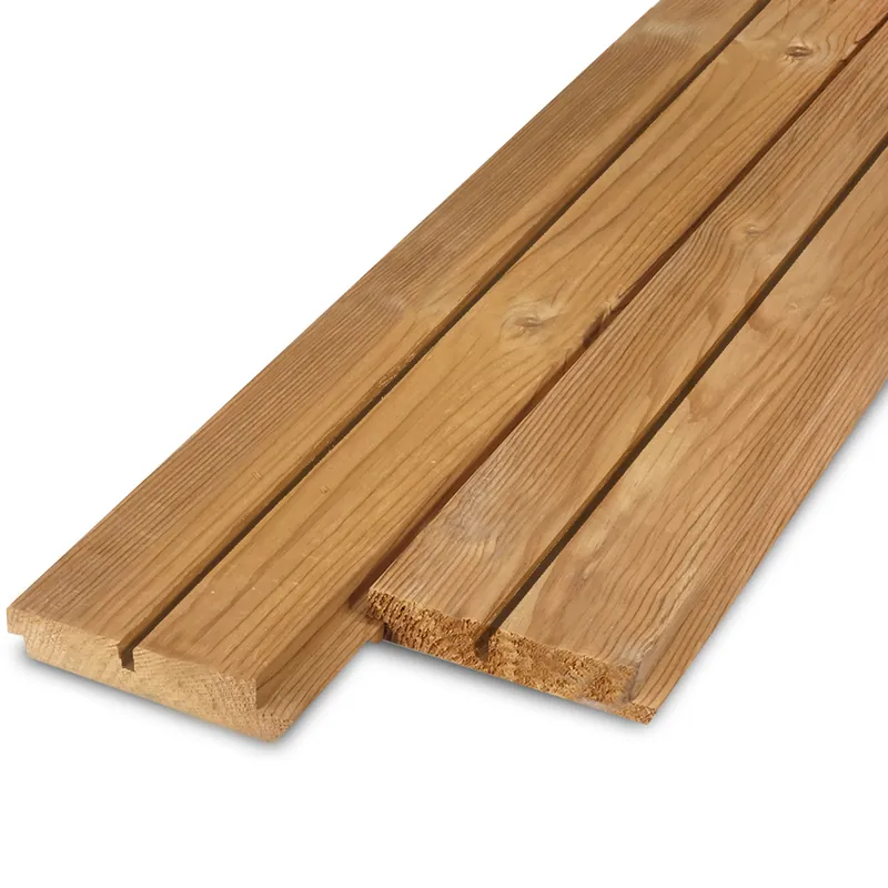 Op = Op thermo - rabat Thermo grenen dubbel blokprofiel (50/50) - 21x125 mm - geschaafd - blokprofiel - thermisch gemodificeerd grenenhout KD 8-12% - Thermo grenen dubbel blokprofiel (50/50) - 21x125 mm - geschaafd: 300 cm