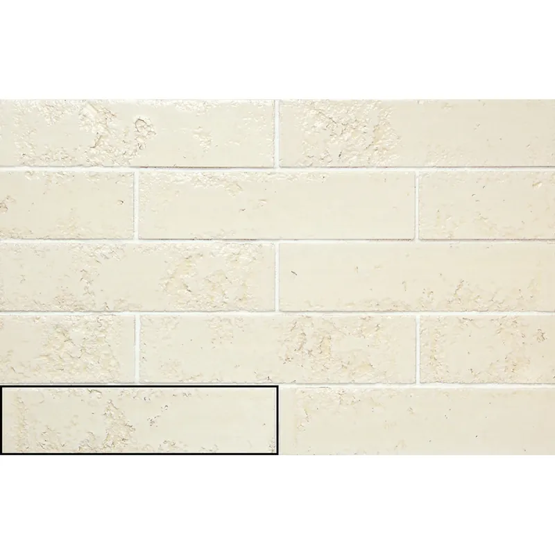 Wandtegel Stardos Pukka 6,4x26 cm Rice Cream (Prijs per M2) Op = Op