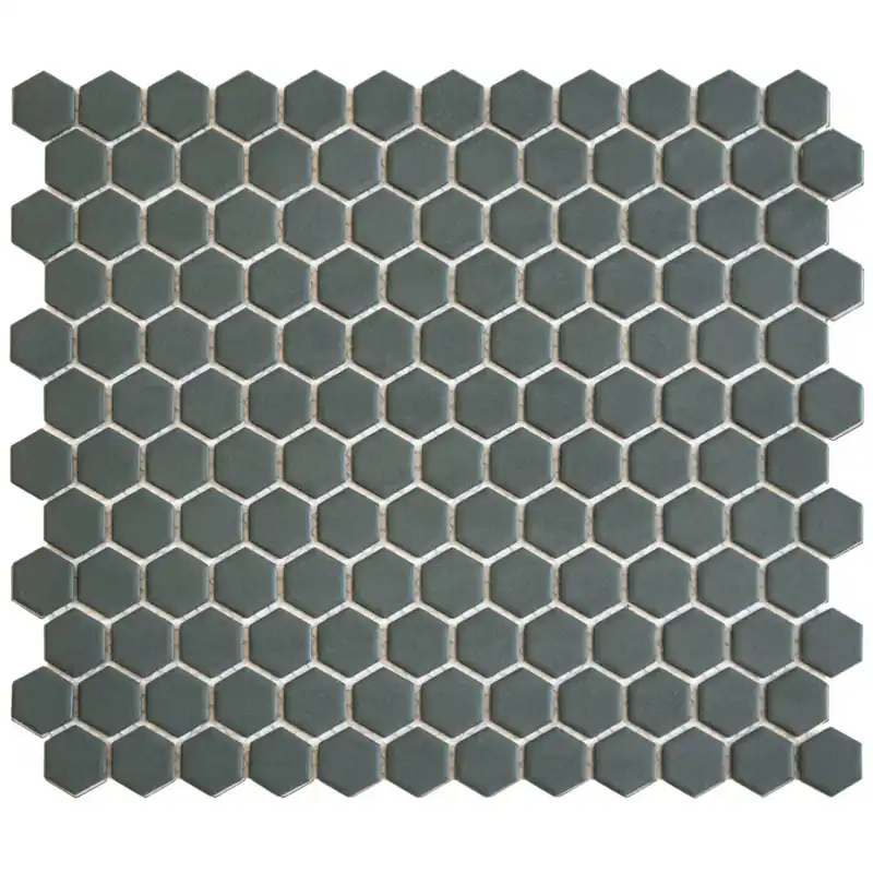 Beperkt Aanbod Mozaiek Tegel Hexagon 26x30 cm Camo Green Nature (Prijs per 0.78 M2)