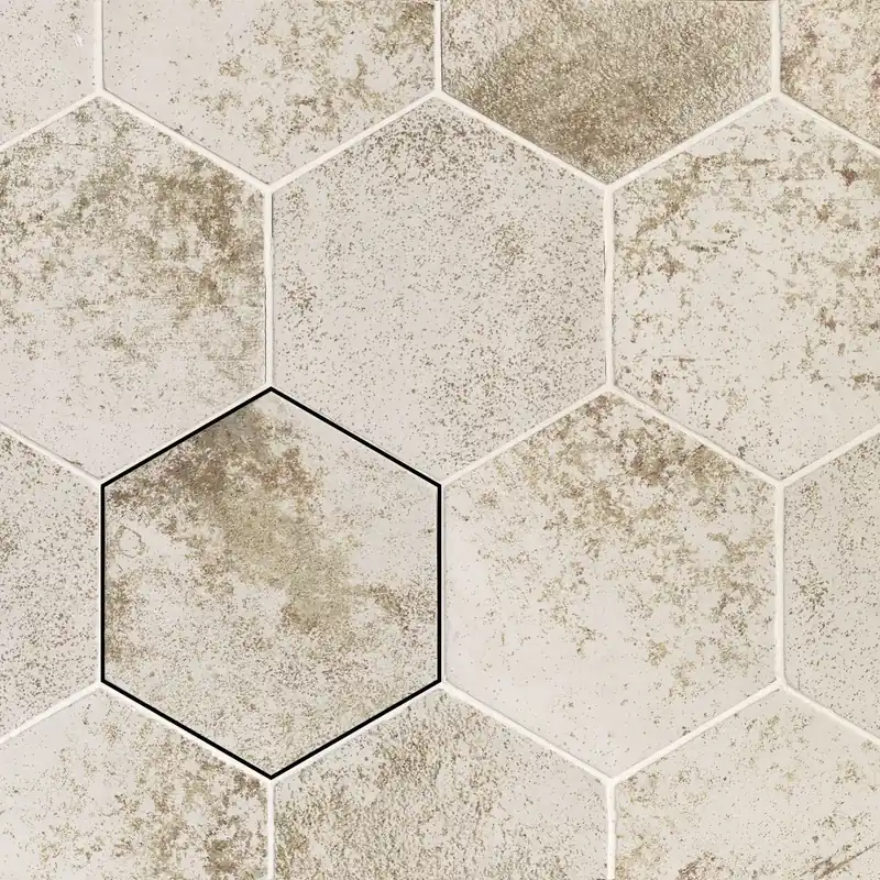 Wandtegel Magnetism Hexagon White 13.9x16 cm (Prijs per M2) Rechtstreeks Van De Fabrikant