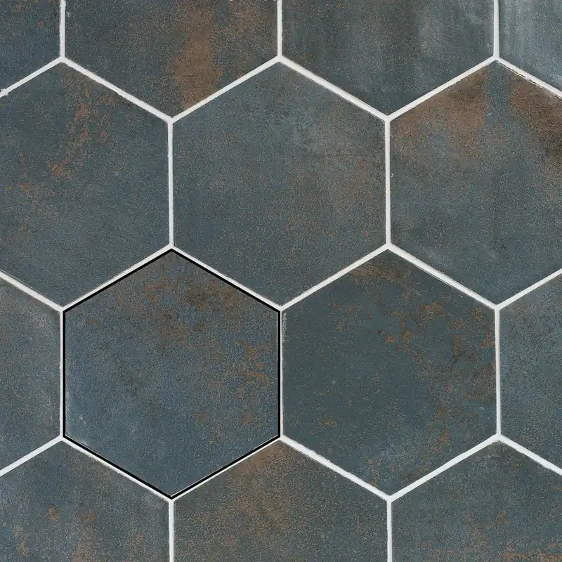Wandtegel Hexagon Magnetism Blue 13.9x16 cm (Prijs per M2) Veilige Betaling