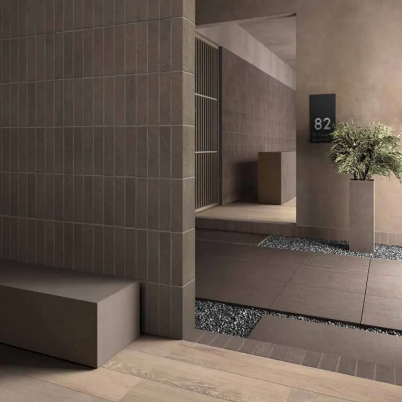 Gereduceerde Prijs Vloer- en Wandtegel Kronos Terra Crea Limo Spakko 7.5x15 cm Taupe (Doosinhoud 1.08 m2) (prijs per m2)