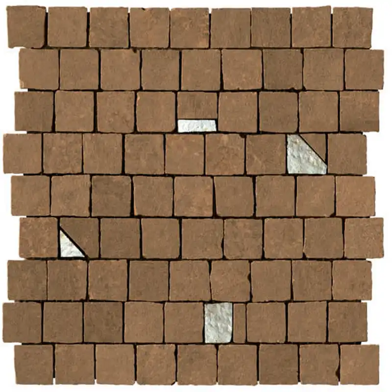 Betaalbaar Wandtegel Serenissima Studio 50 30x30 cm Terracotta Random Mozaiek (Prijs per 5 Stuks)