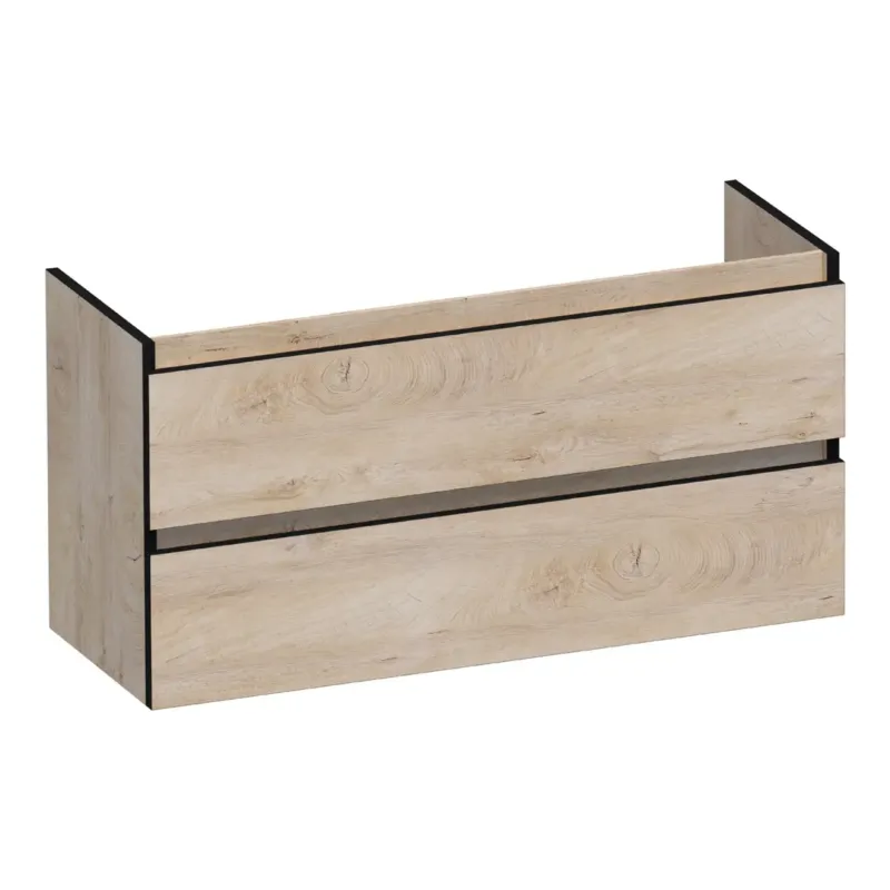 Seizoensaanbieding Brauer Joy Edge onderkast ondiep 100cm met 2 softclose lades forest wheat