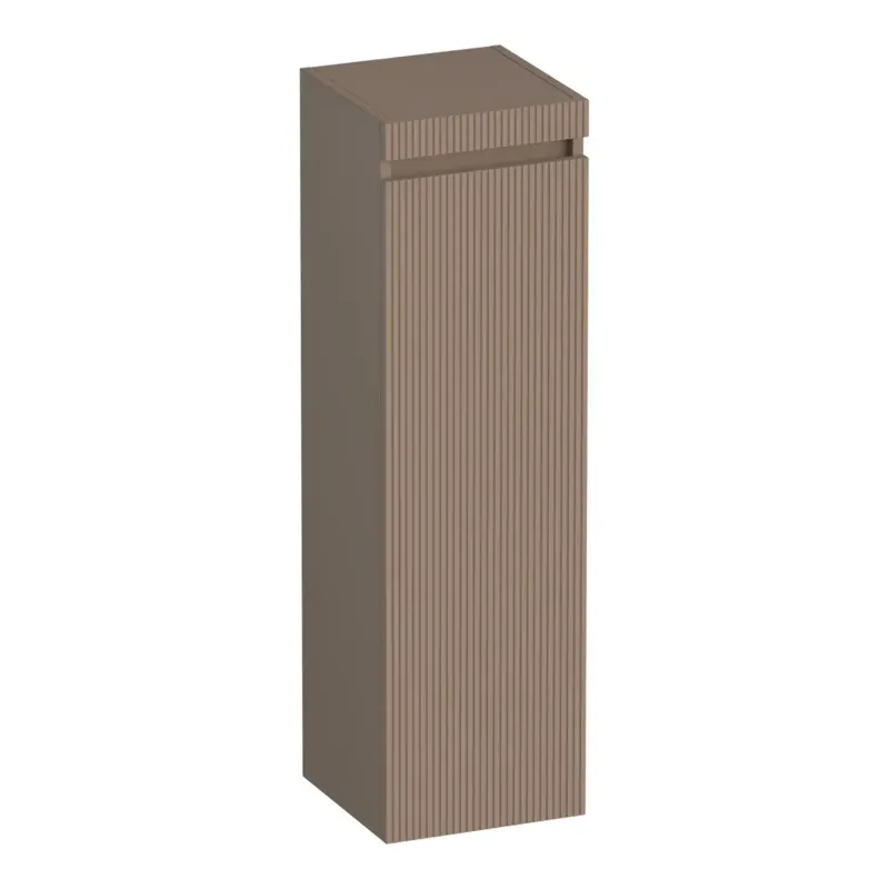 Rechtstreeks Van De Fabrikant Brauer Joy Wavy kolomkast ribbelfront 120cm linksdraaiend mokka mat
