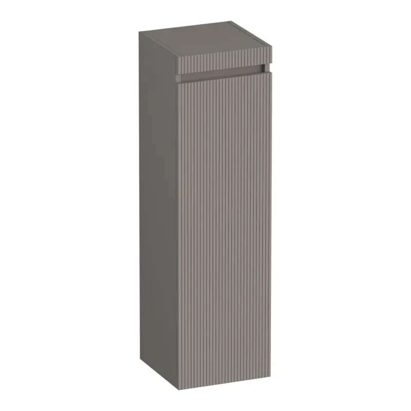 Voordeelprijs Brauer Joy Wavy kolomkast ribbelfront 120cm linksdraaiend taupe mat