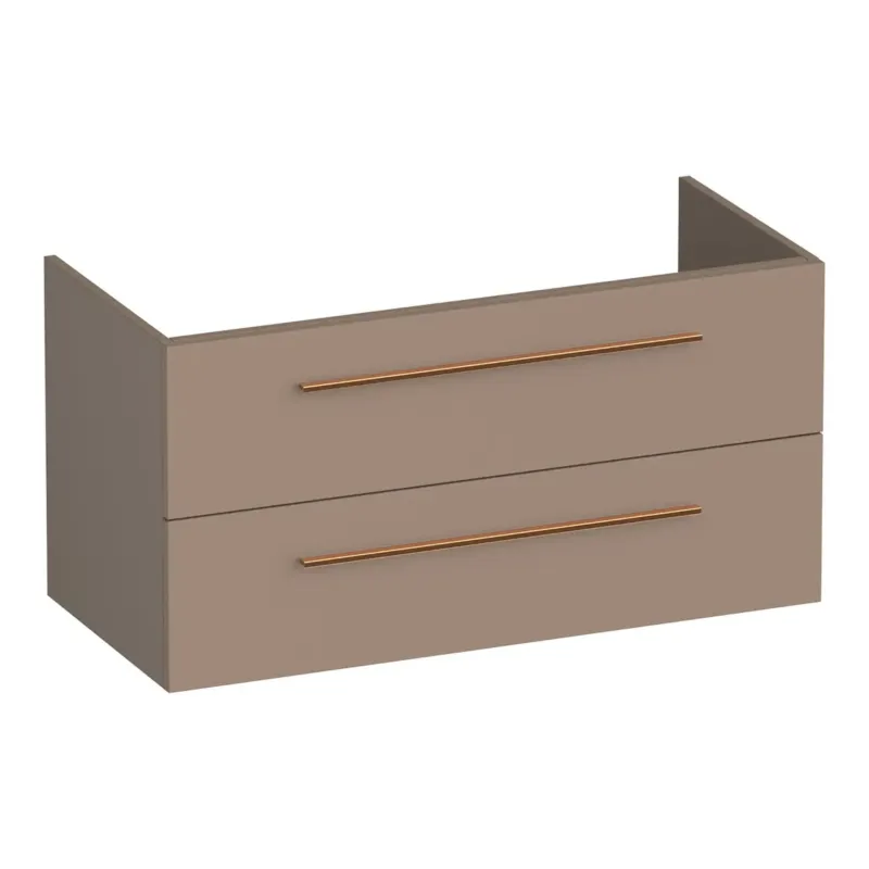 Uitverkoop Brauer Trust onderkast 100cm met 2 softclose lades mokka mat