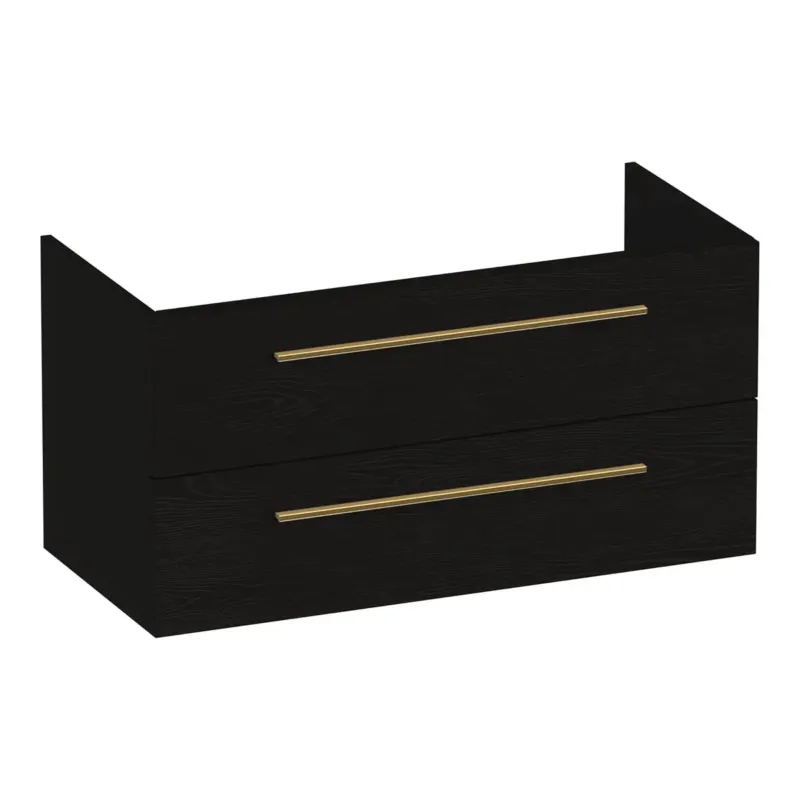 Uitverkoop Brauer Trust onderkast 100cm met 2 softclose lades timber black