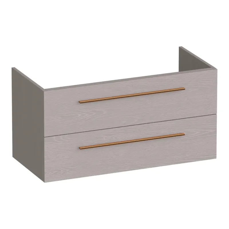 Snelle Levering Brauer Trust onderkast 100cm met 2 softclose lades timber greige