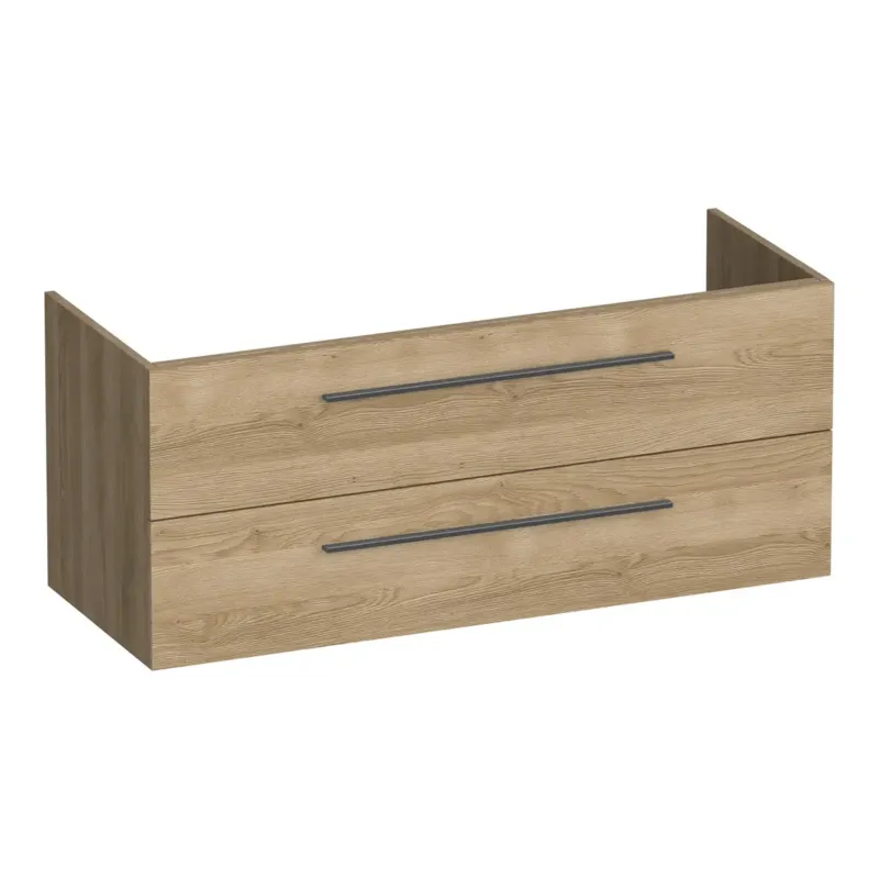 Beste Prijs Brauer Trust onderkast 120cm met 2 softclose lades en 2 sifon uitsparingen sunlit