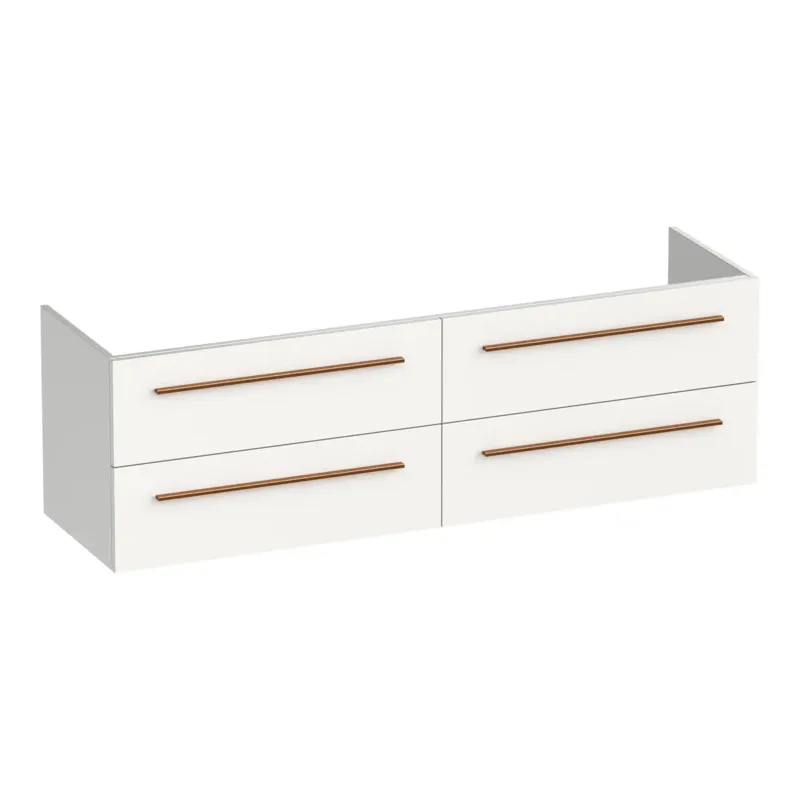 Brauer Trust onderkast 140cm met 4 softclose lades wit glans Snelle Levering