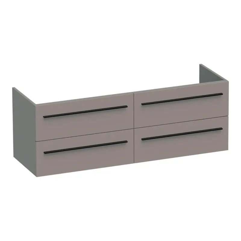 Bestel Nu Brauer Trust onderkast 140cm met 4 softclose lades taupe mat