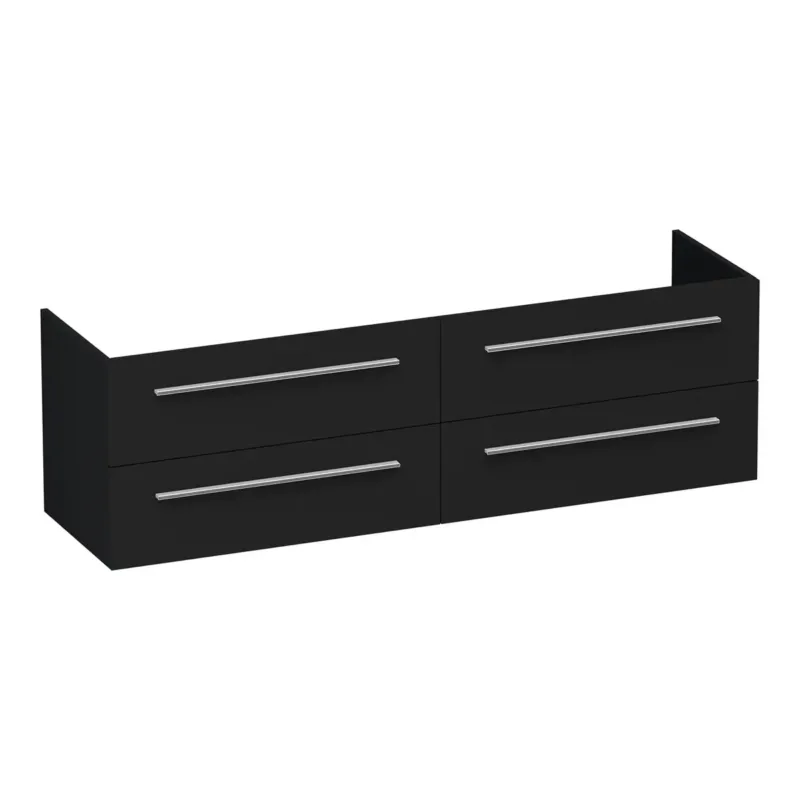 Aanbieding Brauer Trust onderkast 160cm met 4 softclose lades zwart mat