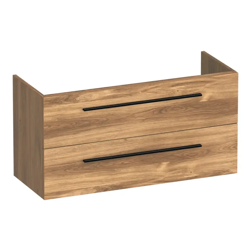 Beperkte Voorraad Brauer Trust onderkast ondiep 100cm met 2 softclose lades honey