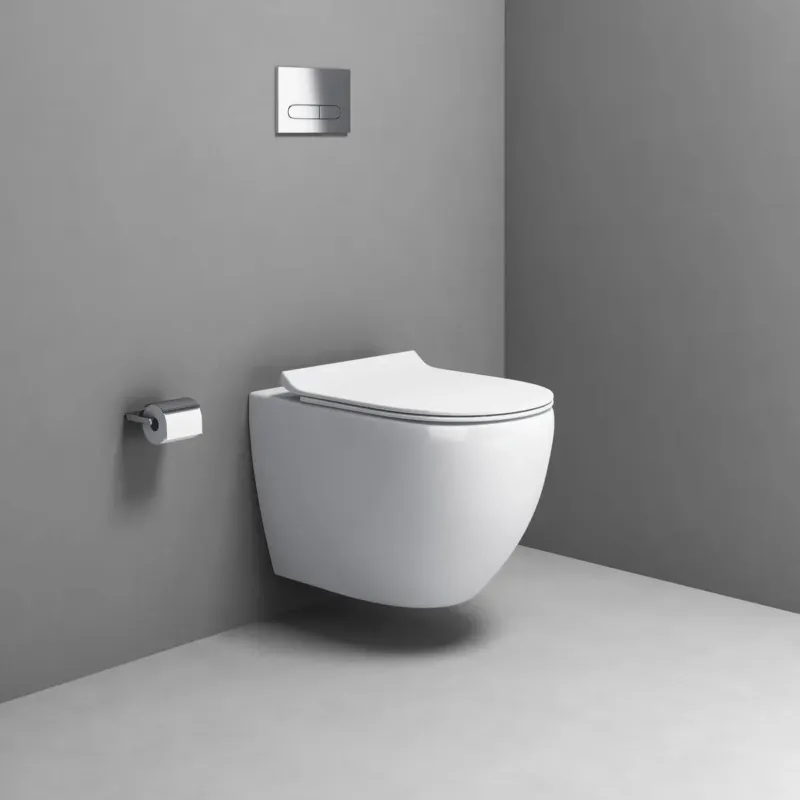 Actieprijs Aqualine Carlo Tornado Flush hangend toilet wit