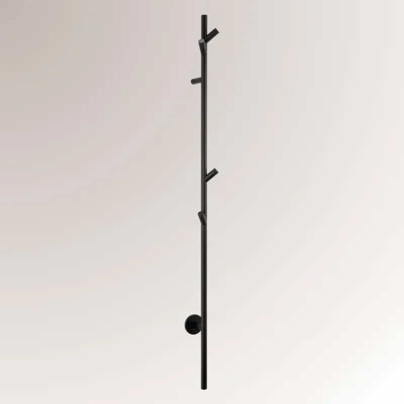 Beperkte Voorraad Best Design High-End Nero Bavel elektrische staaf handdoek radiator mat zwart