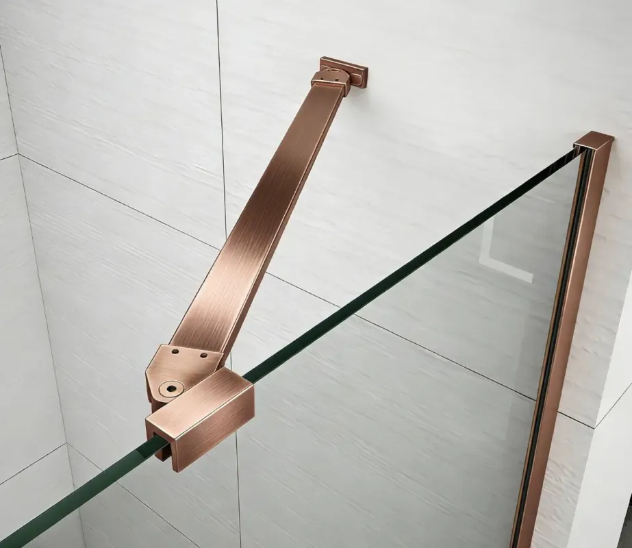 Dagaanbieding Polysan Fisa profielset voor badwand koper mat