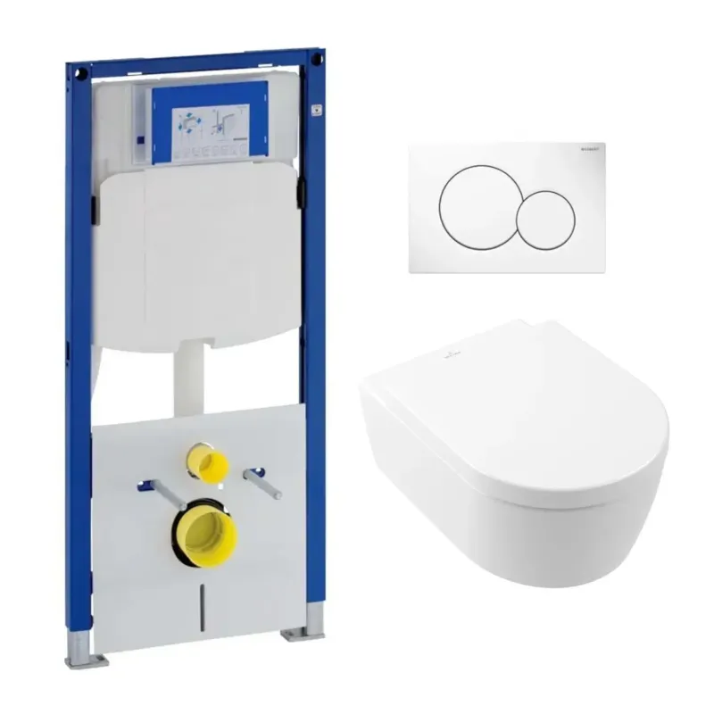 Veilige Betaling Geberit UP320 toiletset met Villeroy & Boch Avento randloos toilet met softclose zitting