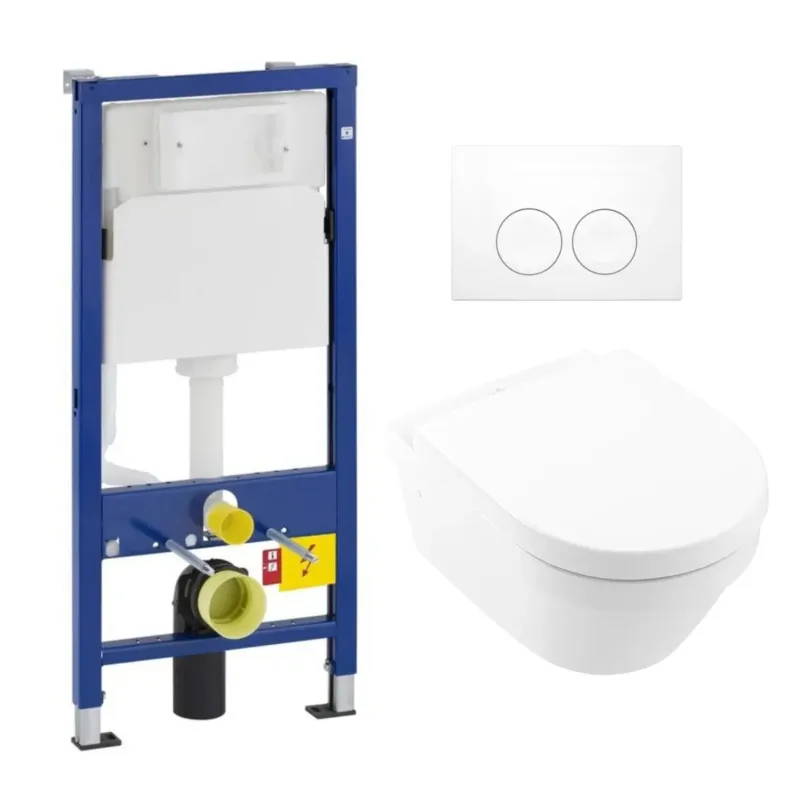 Dagaanbieding Geberit UP100 toiletset met Villeroy & Boch Architectura randloos toilet met softclose zitting