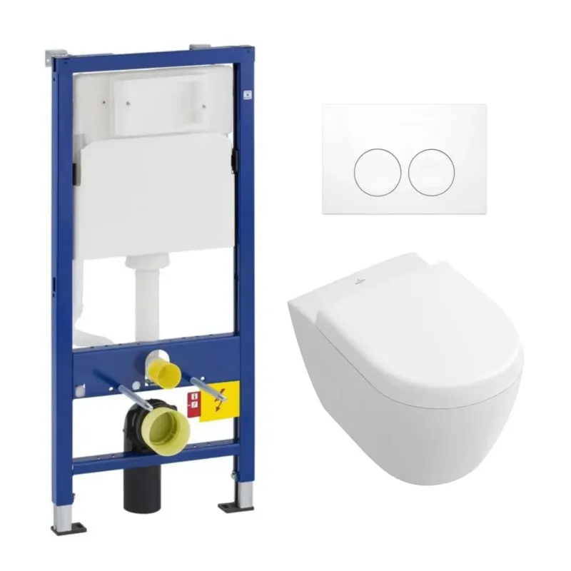 Geberit UP100 toiletset met Villeroy & Boch Subway 2.0 compact DirectFlush met softclose zitting Beperkt Aanbod