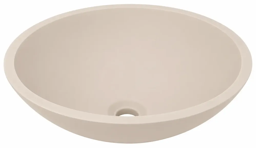 Goedkoop Mueller Mira waskom solid surface rond beige