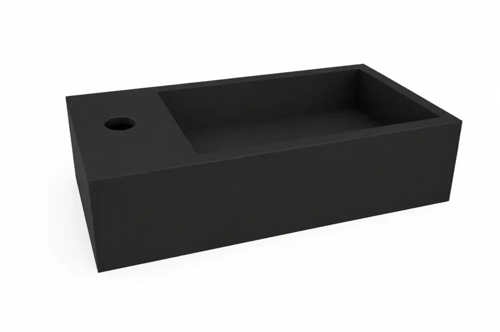 Aanbieding Mueller Dash fontein met kraangat links zwart