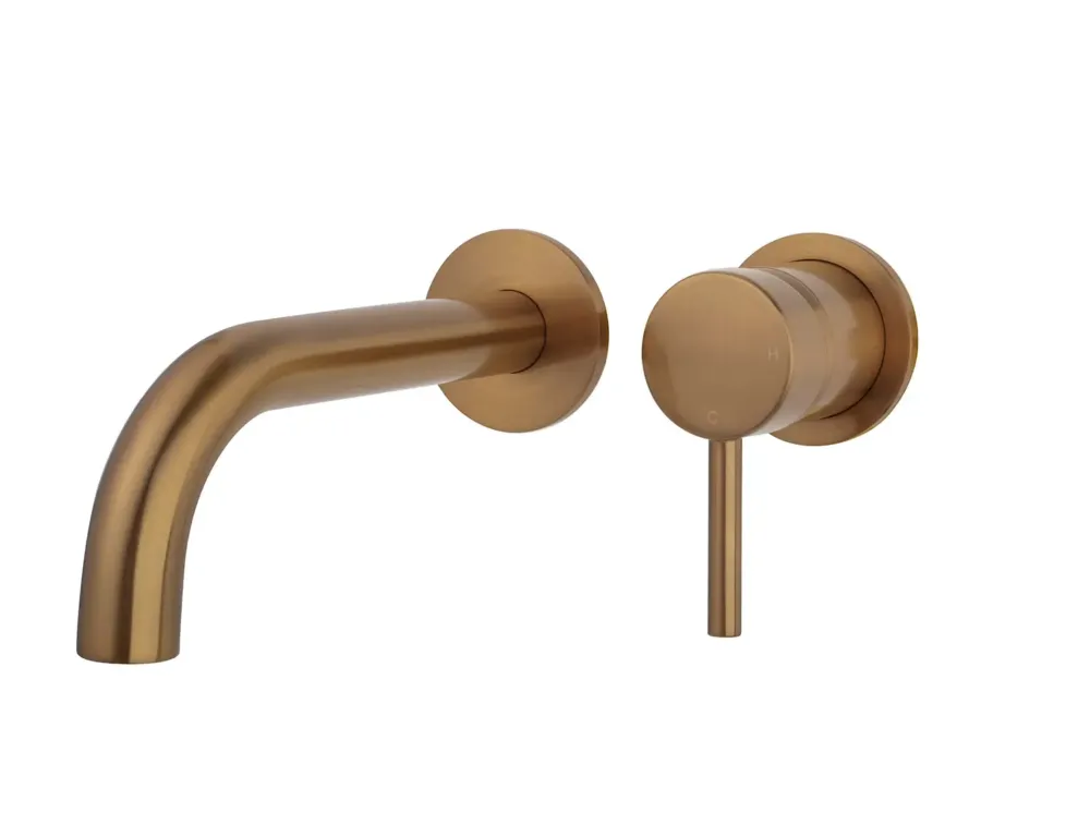 Gratis Retour Mueller Bronzo afbouwdeel wastafelkraan 20cm uitloop geborsteld brons