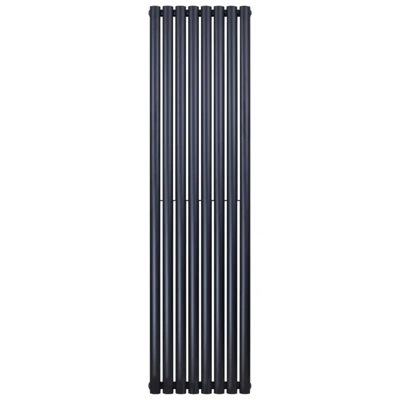 Uitverkoop Sanigoods Oval dubbele radiator 60x180cm 2050W zwart mat