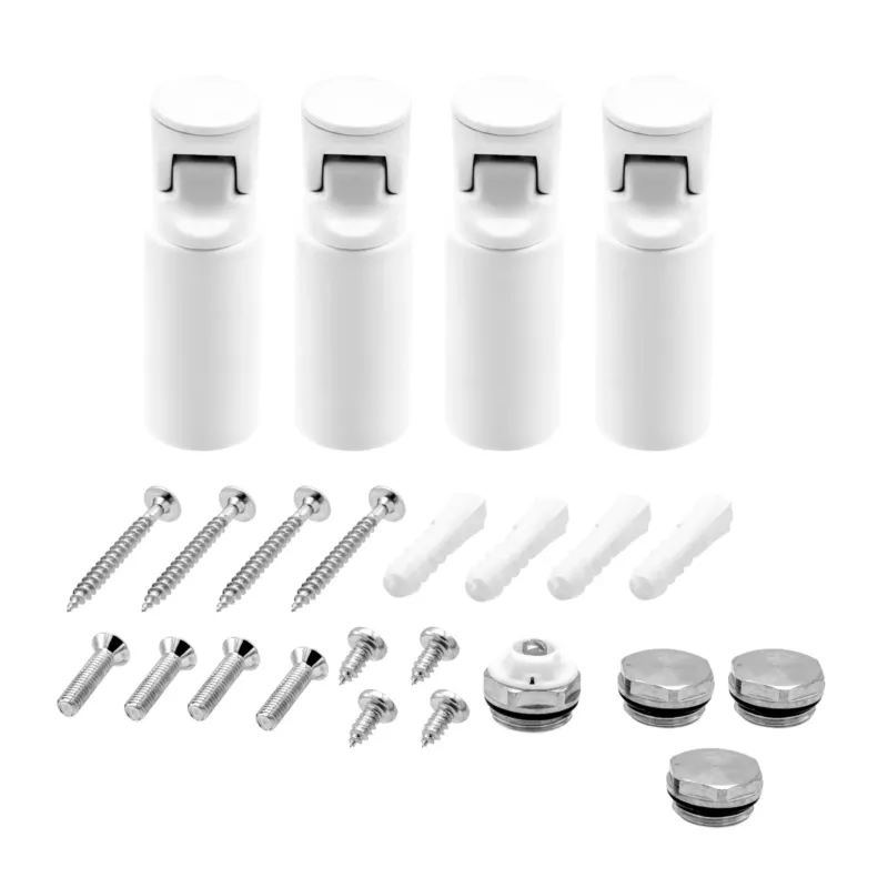 Uitverkoop Sanigoods handdoekradiator ophangbeugels wit - set van 4