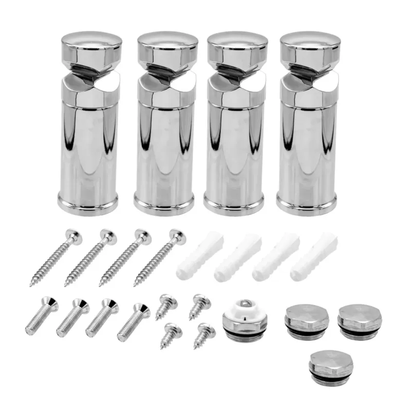 Bestel Nu Sanigoods handdoekradiator ophangbeugels chroom - set van 4