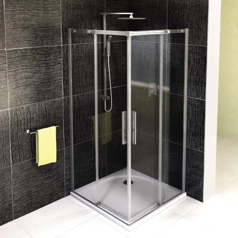 Merkproduct Polysan Altis douchecabine 80x80cm chroom