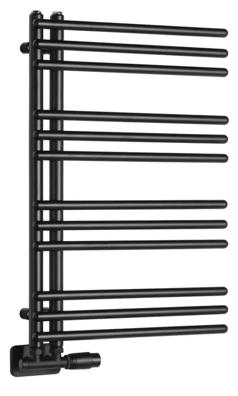 Snelle Levering Aqualine Poseidon handdoekradiator 45x74cm 250W mat zwart