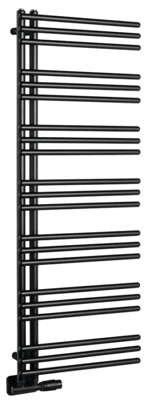 Koopje Aqualine Poseidon handdoekradiator 55x134cm 500W mat zwart
