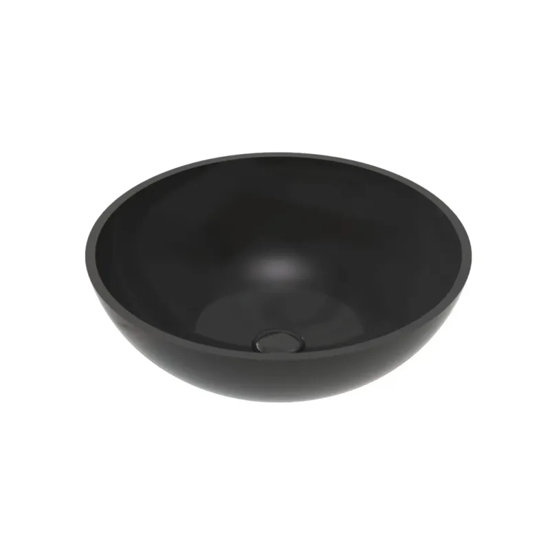 Sanigoods Fosco waskom solid surface 42cm zwart mat Premium