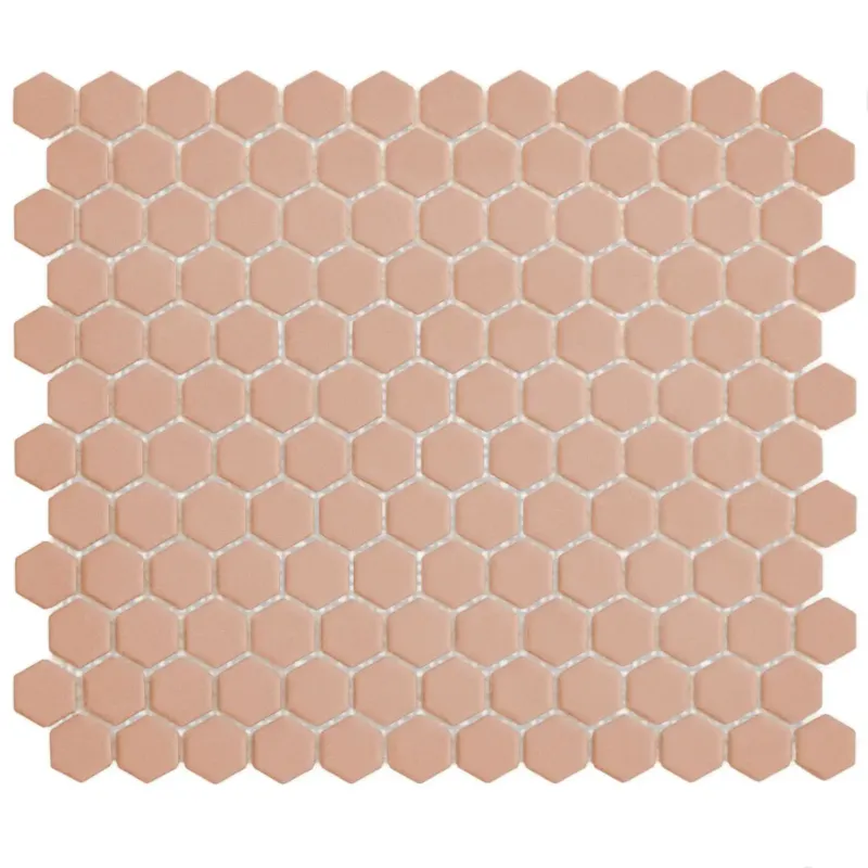 Rechtstreeks Van De Fabrikant The Mosaic Factory Hexagon mozaïek tegels 23x26cm royal peach mat