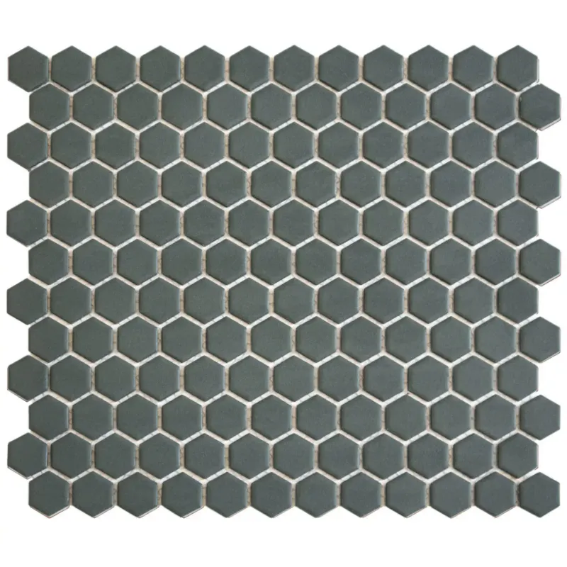 The Mosaic Factory Hexagon mozaïek tegels 23x26cm camo green mat Finale Uitverkoop