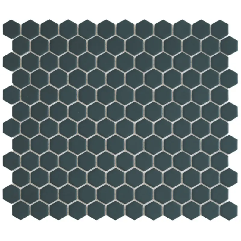 Populair The Mosaic Factory Hexagon mozaïek tegels 23x26cm navy blue mat