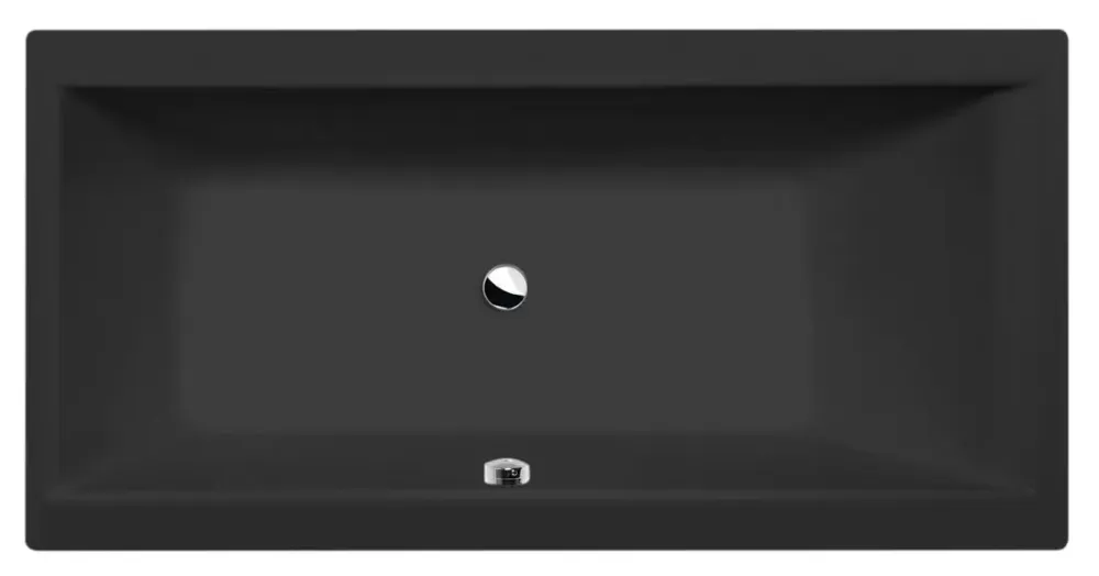 Lage Prijs Polysan Cleo ligbad 150x75x48cm zwart mat