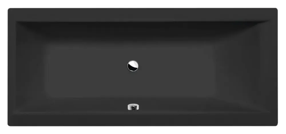 Alleen Vandaag Polysan Cleo ligbad 160x70x48cm zwart mat