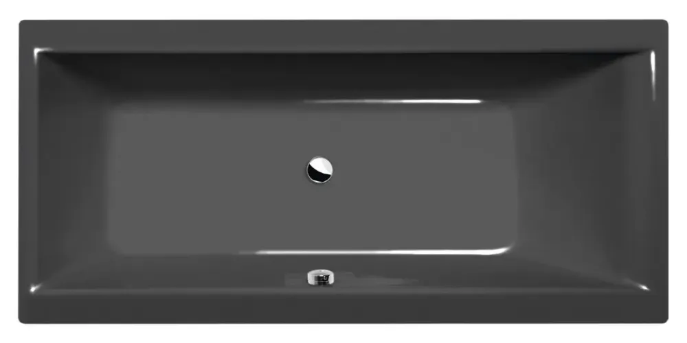Hoge Kwaliteit Polysan Cleo ligbad 160x75x48cm donkergrijs