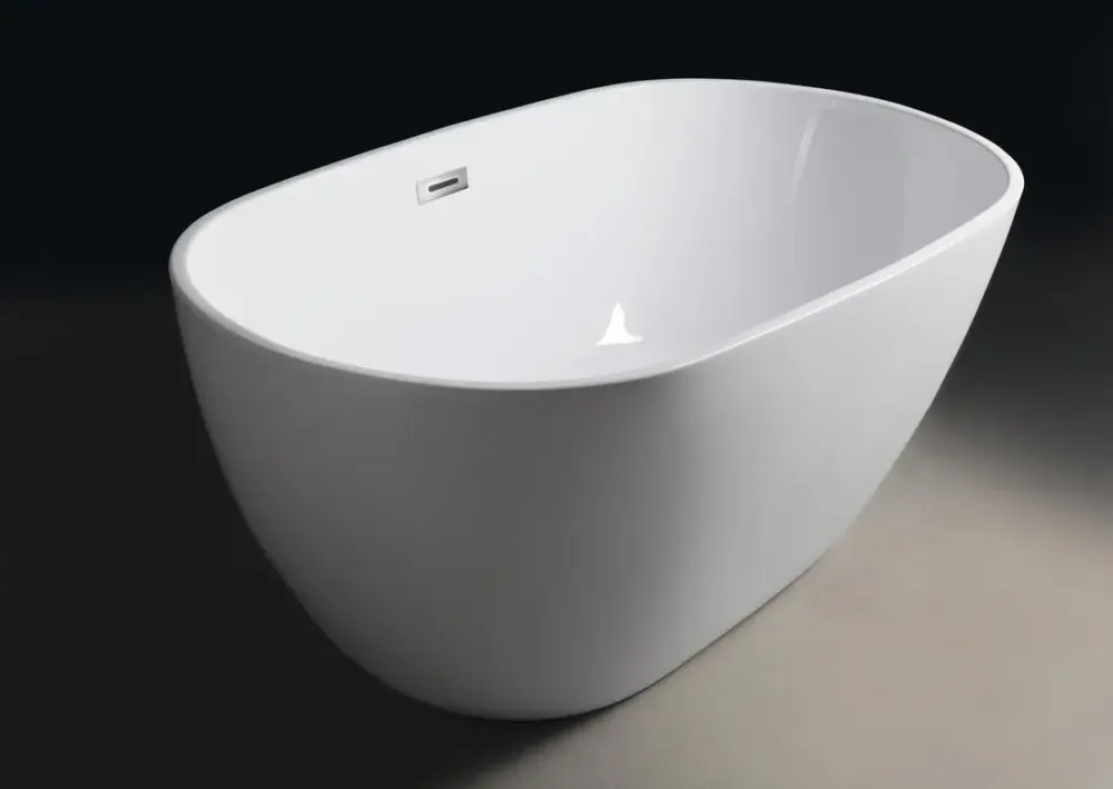 Aqualine Douro vrijstaande badkuip 150x80cm glans wit Favoriet
