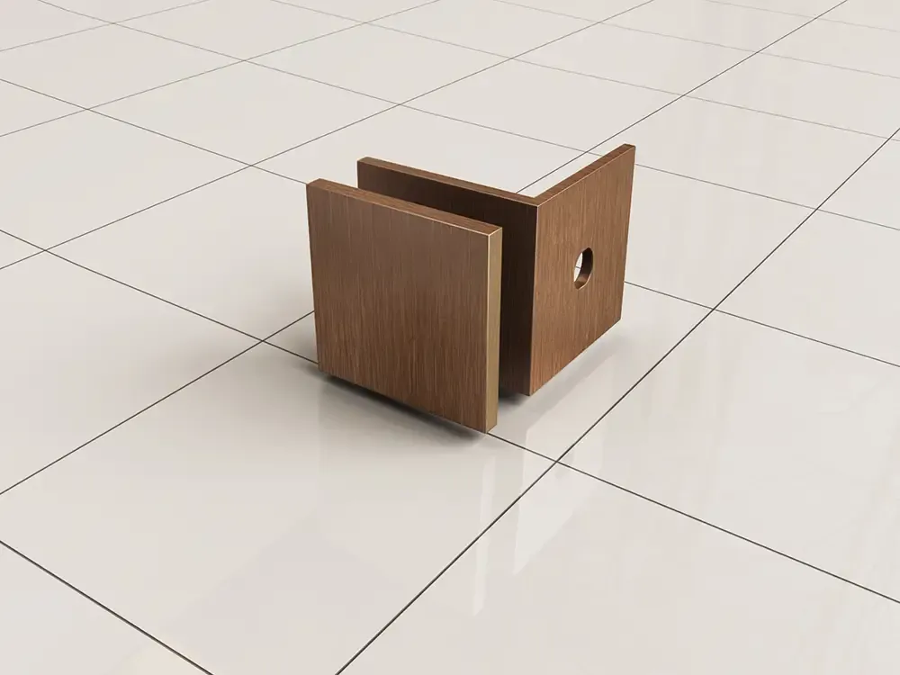 Shop Nu Mueller Clips set glaskoppelingen voor profielloze inloopdouche geborsteld brons