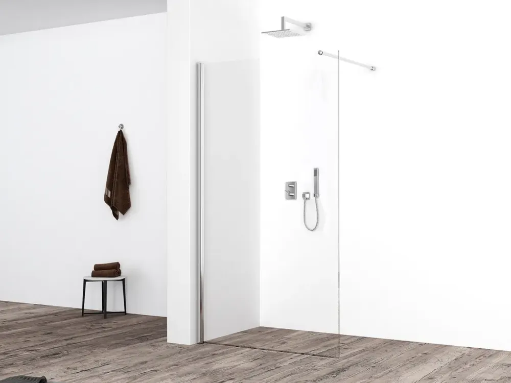 Seizoensaanbieding Mueller Eco inloopdouche 100x220 nano-coating helder glas chroom
