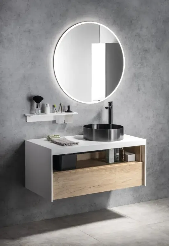 Premium Sapho Viso ronde spiegel met verlichting 60cm