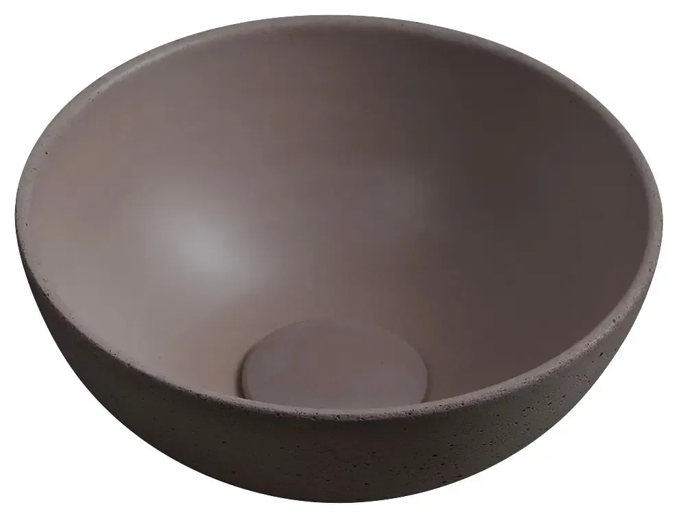 Weekendaanbieding Sapho Minor toilet waskom beton 26cm donkerbruin